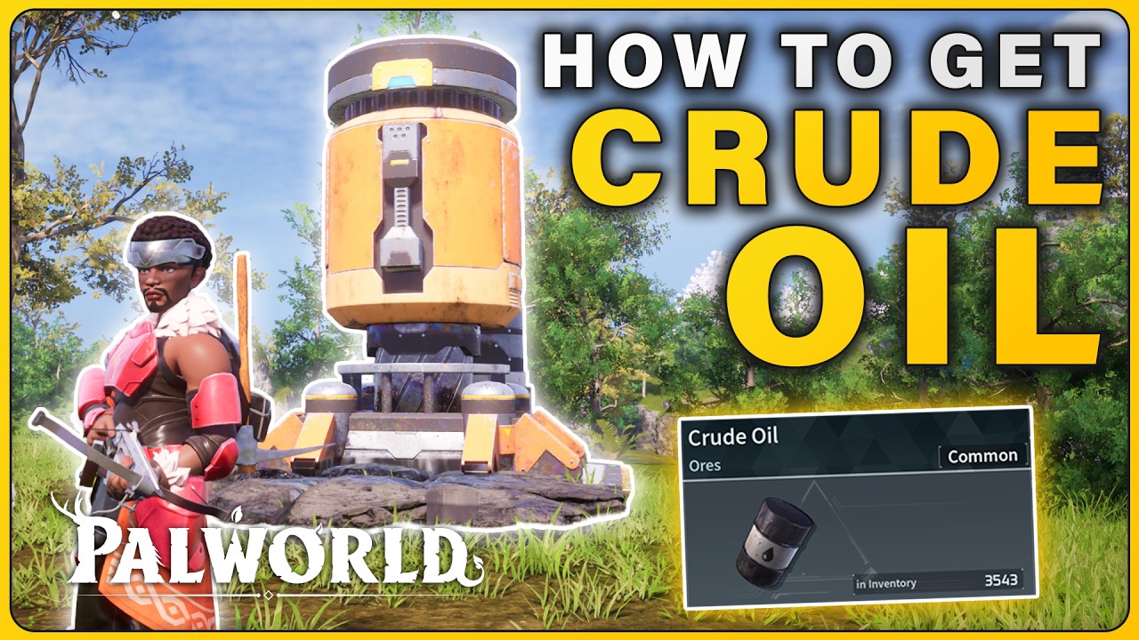 How to get Crude Oil | Crude Oil Farm Locations in Palworld 1.0