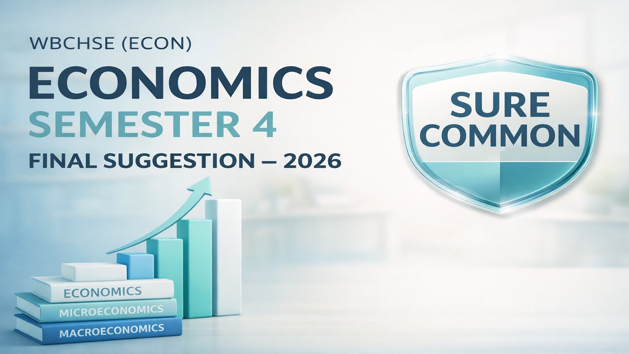 WBCHSE ECONOMICS (ECON) SEMESTER 4 FINAL SUGGESTION - 2026