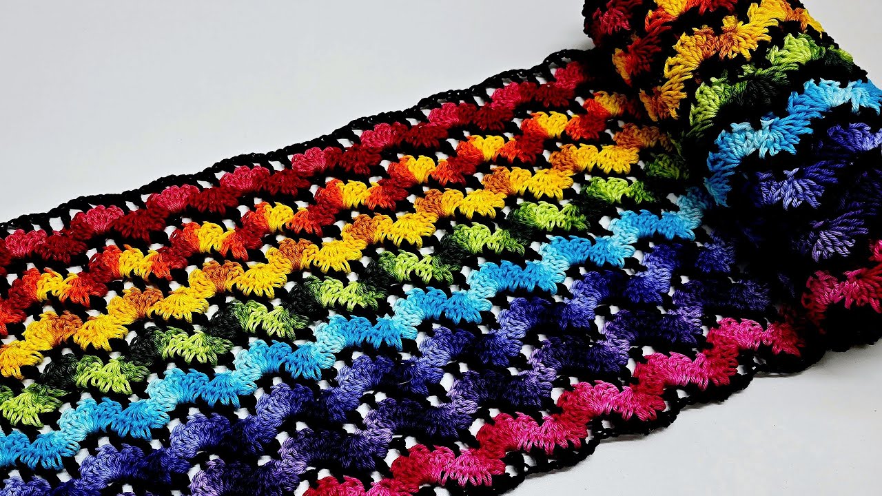 Crochet Quick and Easy Spring Scarf - Lightweight Scarf Tutorial