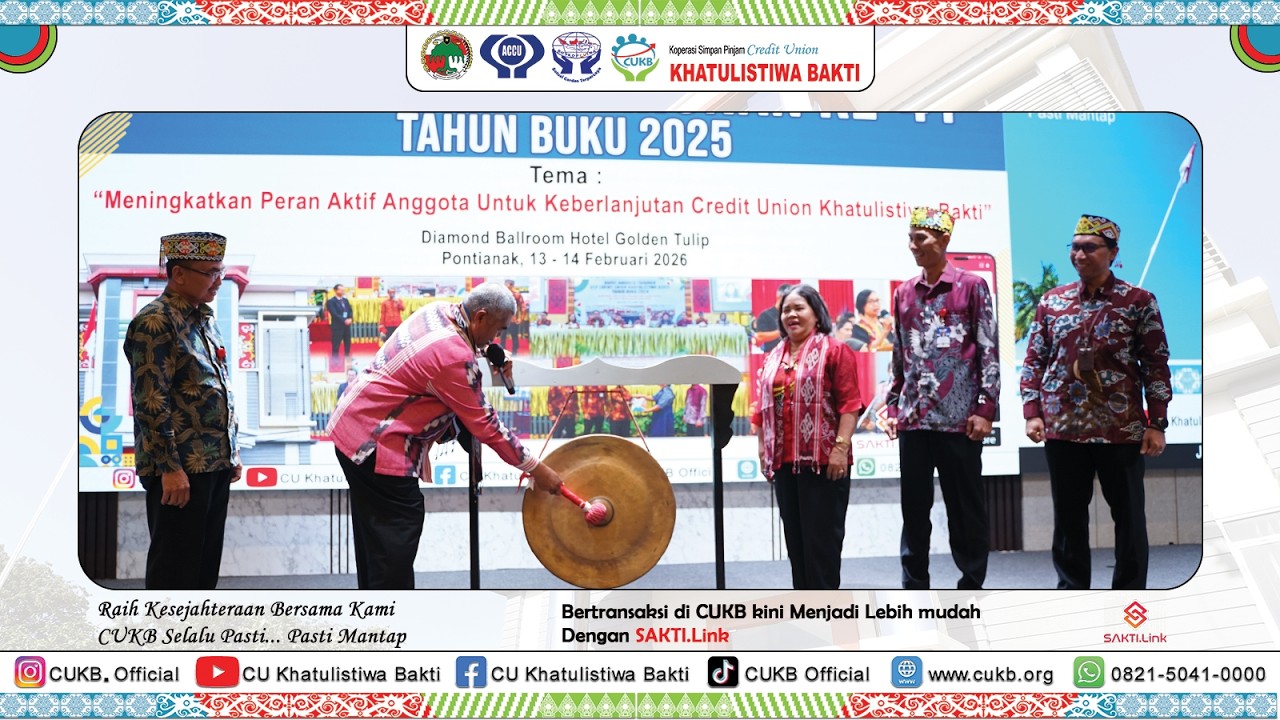 Rapat Anggota Tahunan Ke-41 Tahun Buku 2025 KSP CU Khatulistiwa Bakti