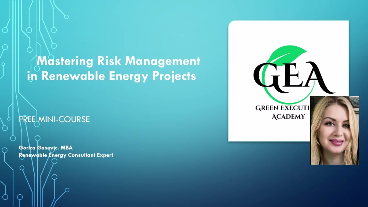 Free Course: Risk Management in Renewable Energy + Certificate