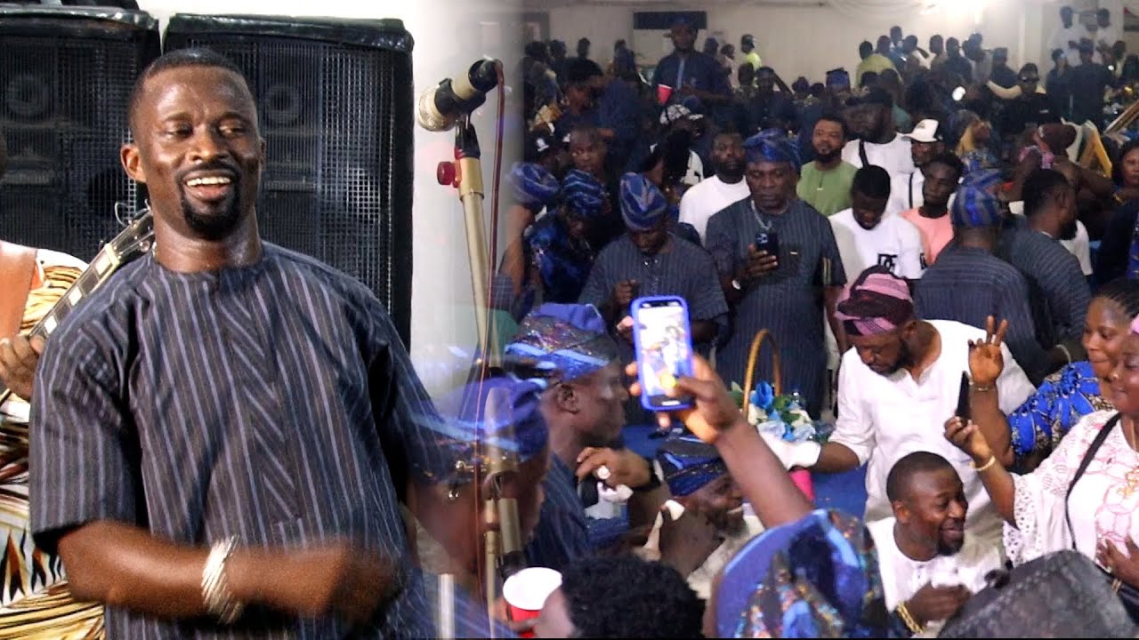 Sule Alao Malaika In Full Action At One Of Son Musa Talent aka Aremo Qibla Album Launching