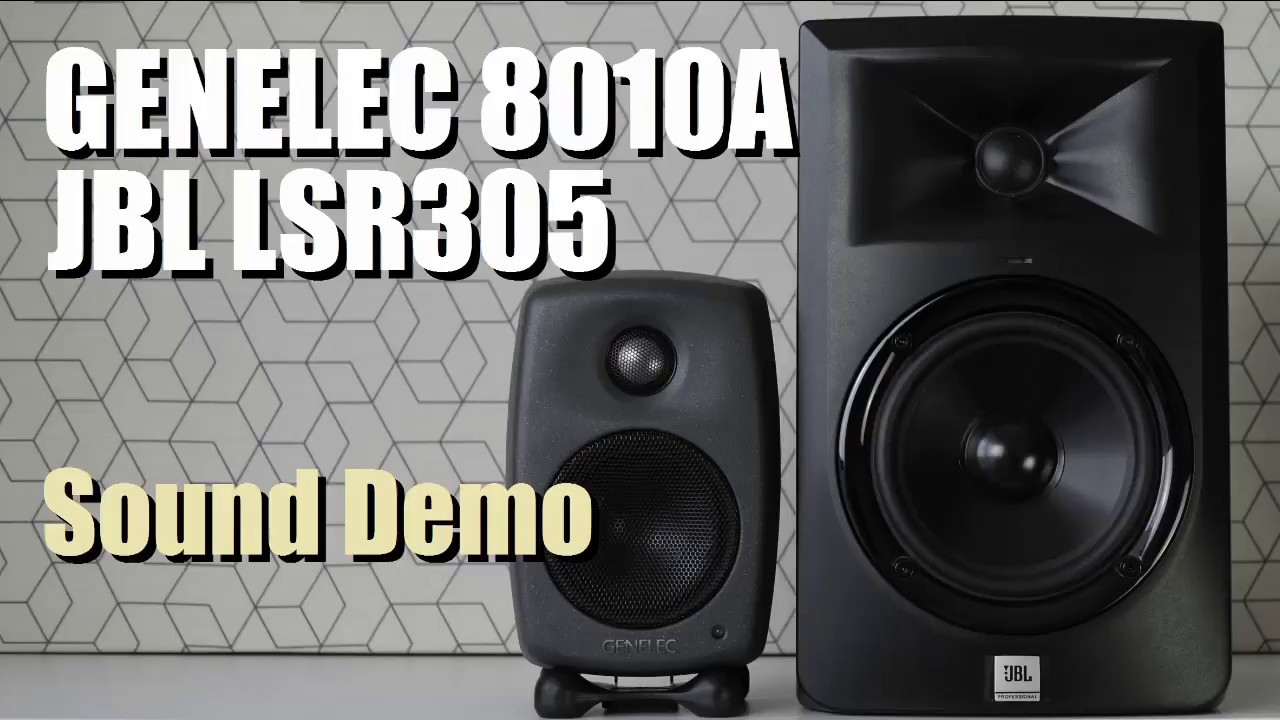 Genelec 8010A (G One) vs JBL LSR305  ||  Sound Demo w/ Bass Test
