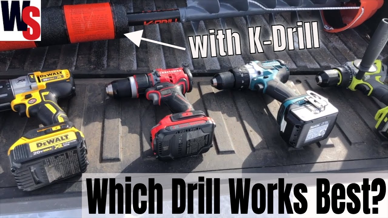 Какая дрель лучше всего подходит для системы ледобура K-Drill? #RyobiTools #DeWalt #Makita #Craft...