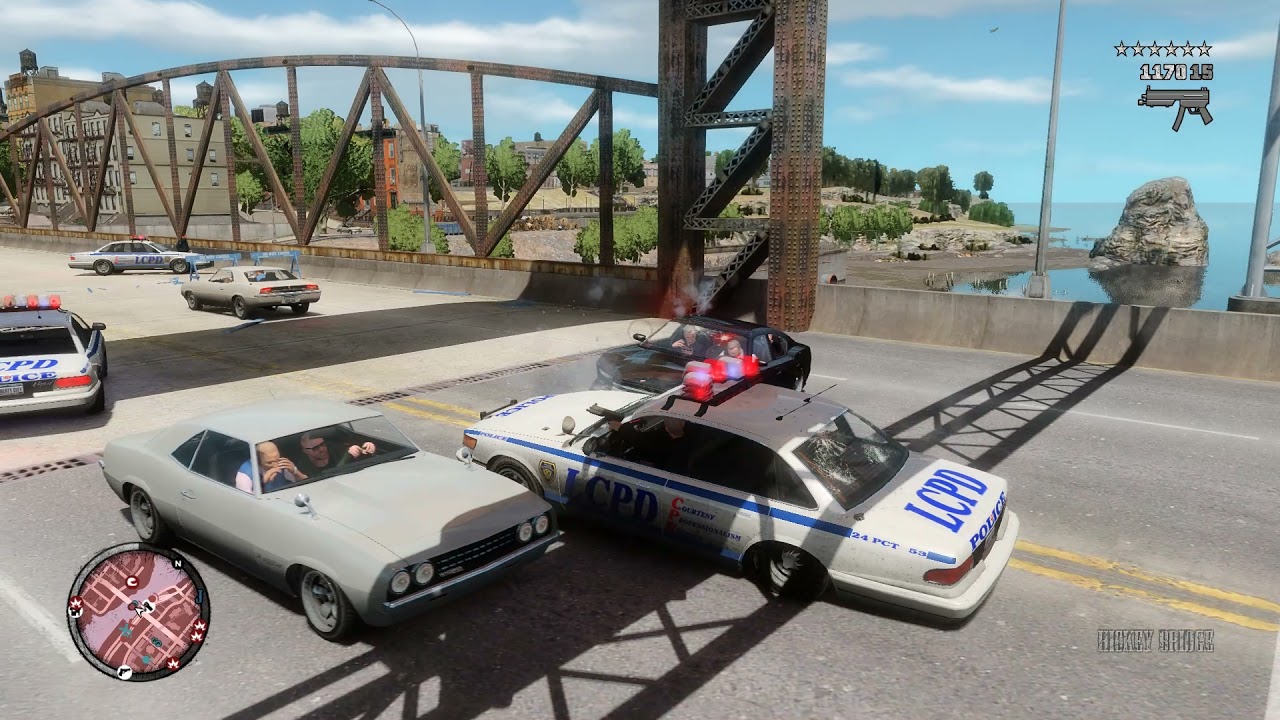 GTA IV TLAD - 6 Star Wanted Level - Gangster's Hideout Attack.