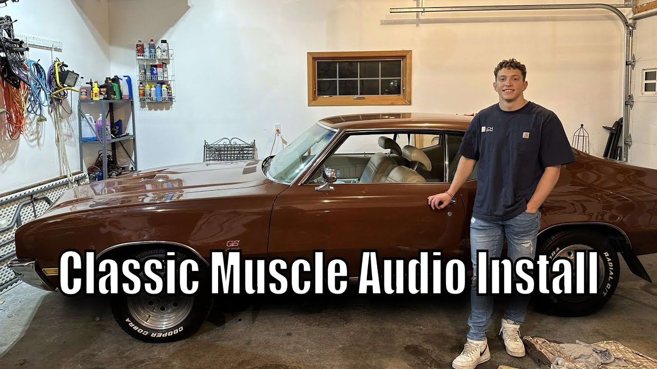 Classic Muscle Car 71 Buick GS Full Sound System Upgrade and Install w/ Bluetooth!
