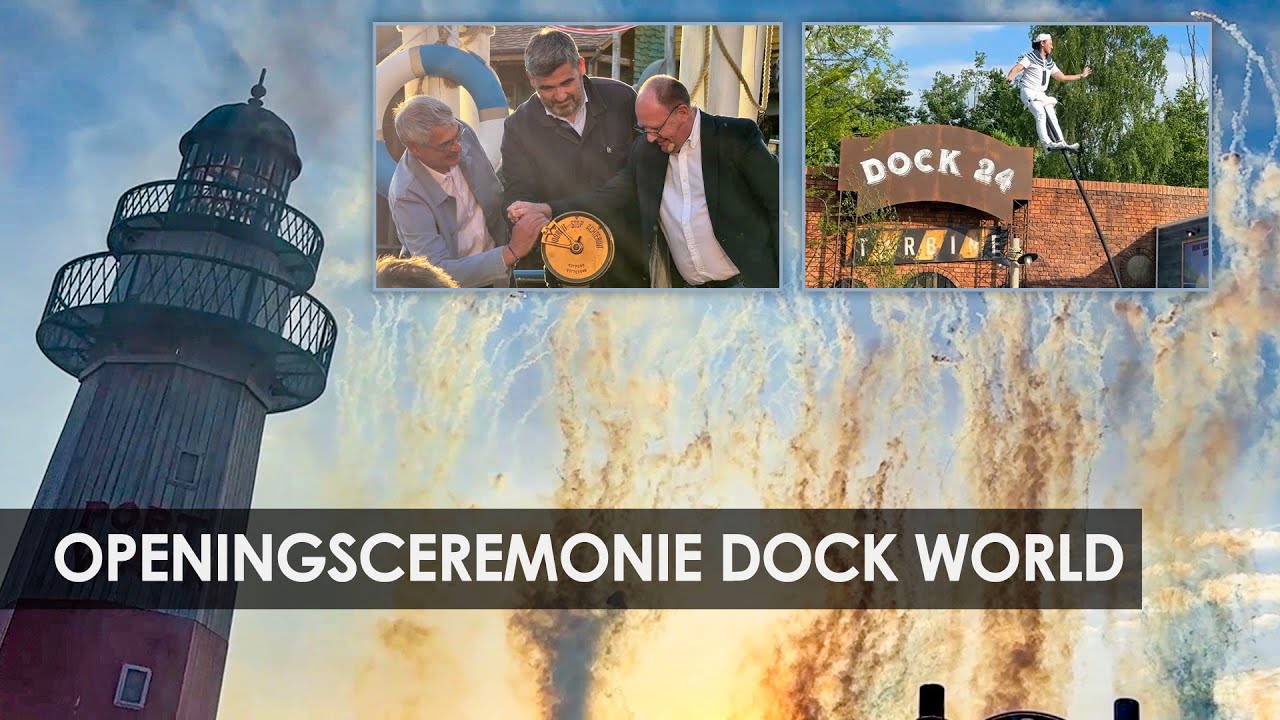 Walibi Belgium: officiële opening van nieuw themagebied Dock World (Mecalodon, Turbine)