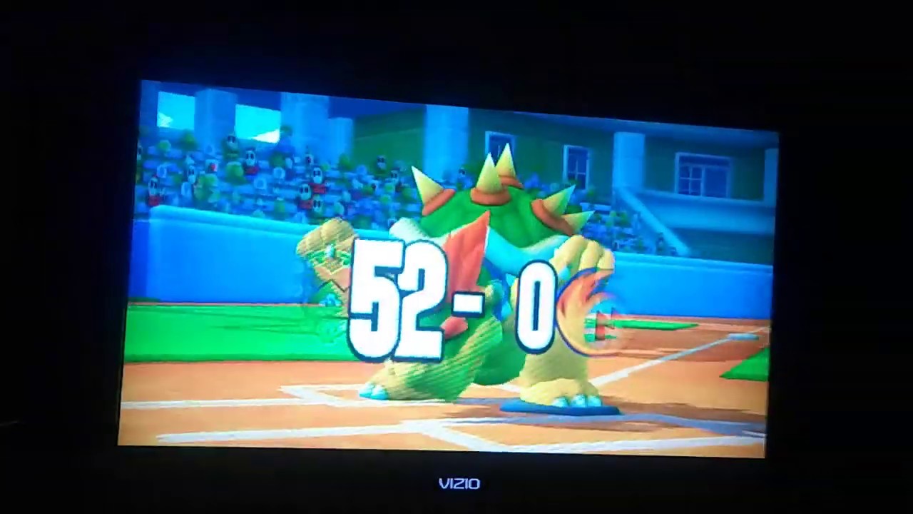 Mario Super Sluggers Daisy Flowers (P1) VS. Mario Fireballs (CPU) in Mario Stadium Day (Last Part)