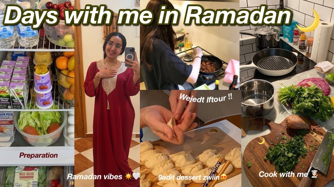 Spend Days with me in Ramadan 🌙👩🏻‍🍳❤️|دوزو معايا أيام من رمضان😍 و وجدو معايا الفطور🍕