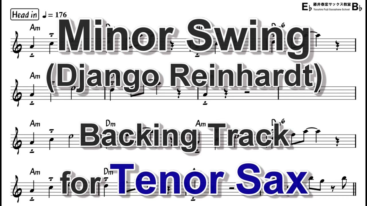 Minor Swing (Django Reinhardt) - Backing Track with Sheet Music for Tenor Sax
