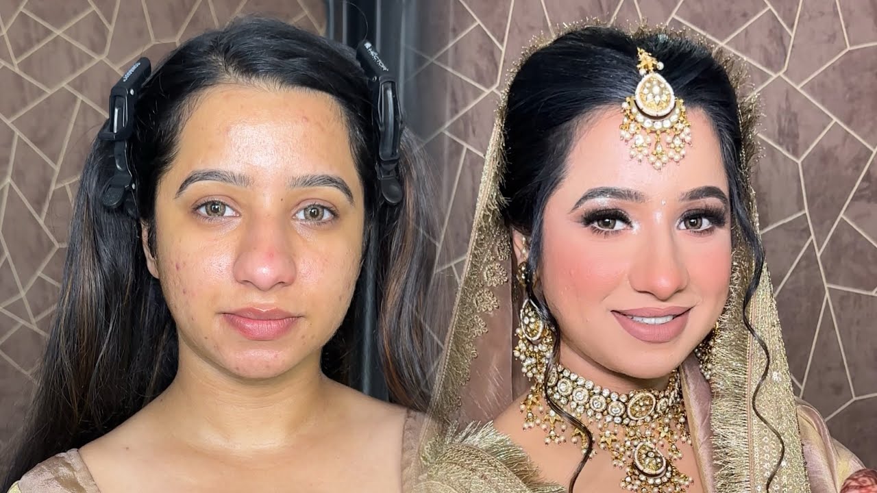Anand Karaj Punjabi Bride by @Manveen Makeovers Morning Sikh Bride | Step by step makeup |m