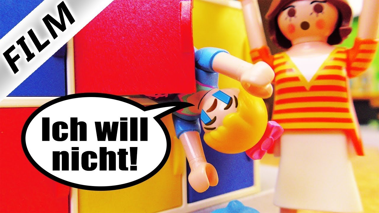 Playmobil Film Deutsch HANNAH HAT ANGST VOR DER NEUEN KLASSE! IM SCHLIEßFACH VERSTECKT Familie Vogel