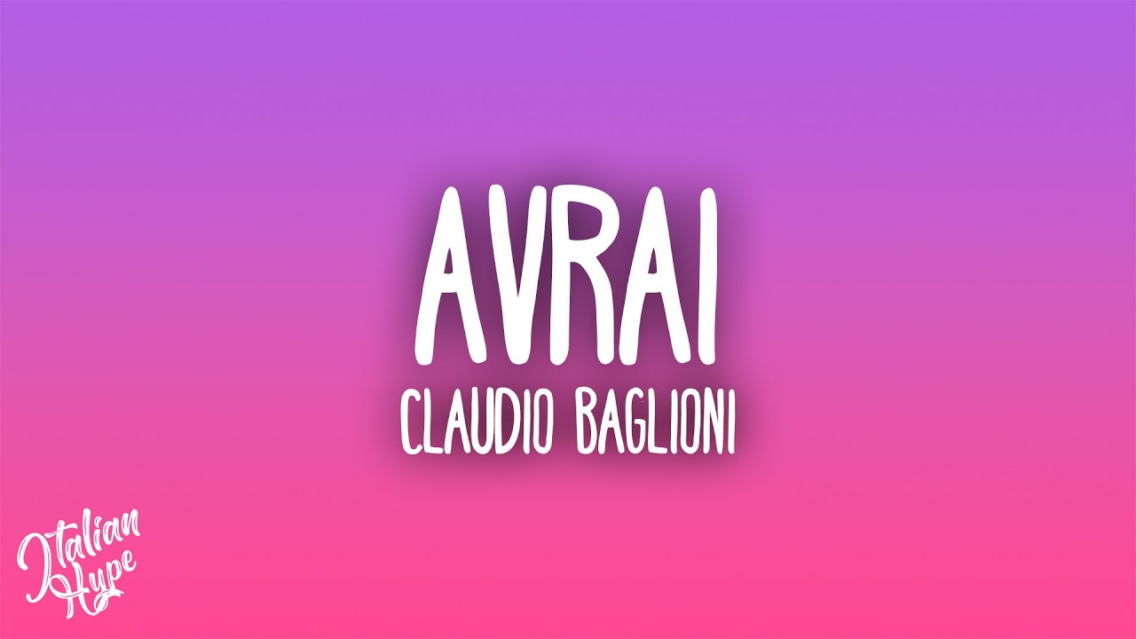 Claudio Baglioni - Avrai