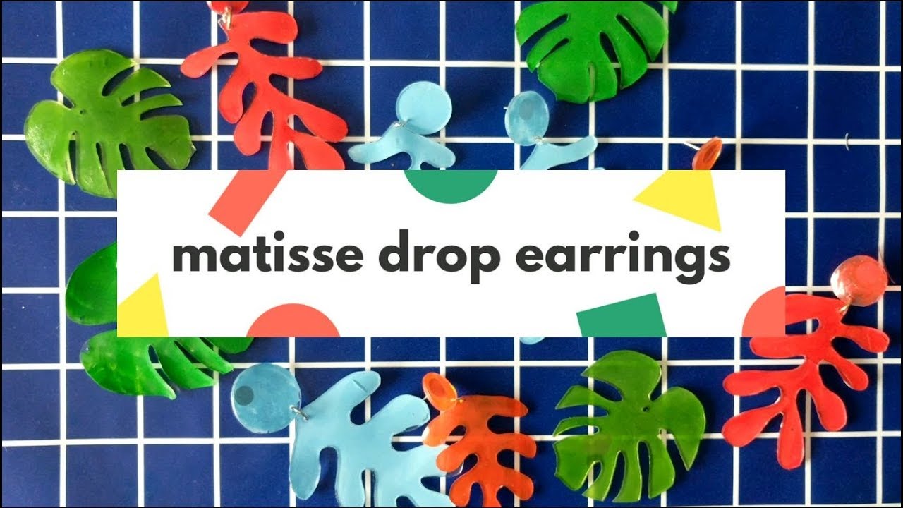DIY | Matisse Leaf Statement Earrings - Shrinky Dink -