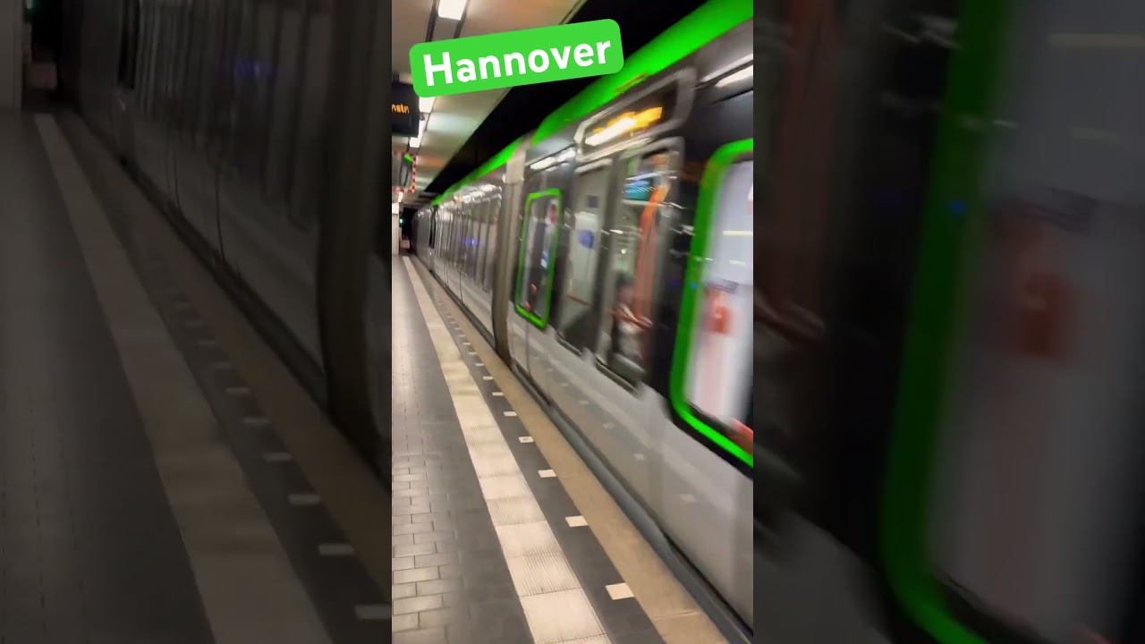 Hannover underground Tram #trainfluencer #travel #railway #trains ￼