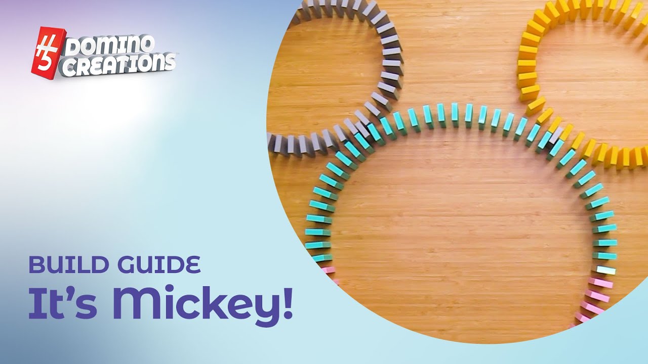 How to Build Disney’s Mickey Mouse in Dominos | Lily Hevesh | Games for Kids