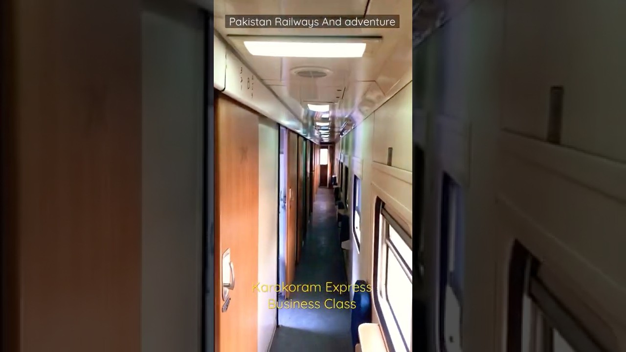 Karakoram Express train Business Class | Pakistan Railway