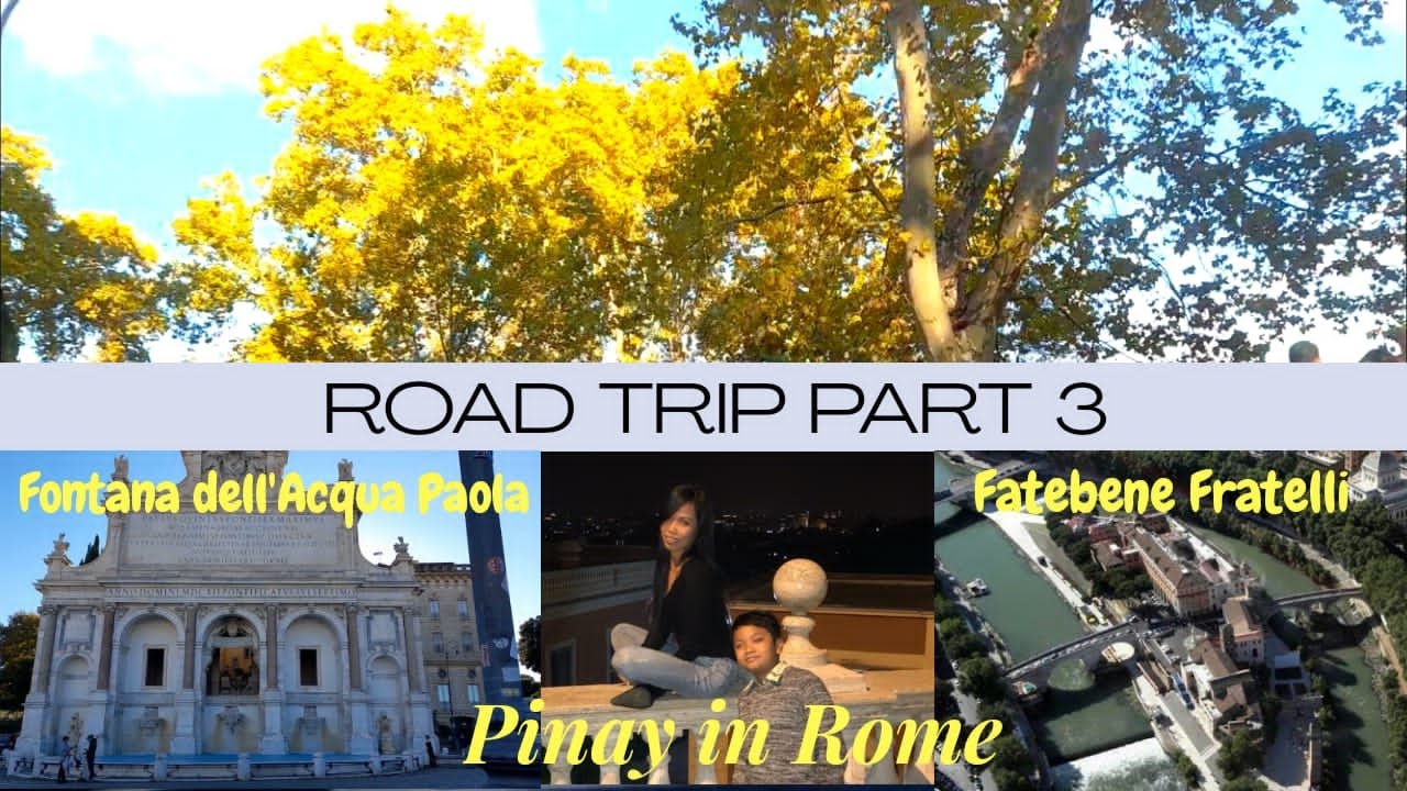 Fontana dell’Acqua Paola | Road trip part 3 | Pinay in Rome Vlogs