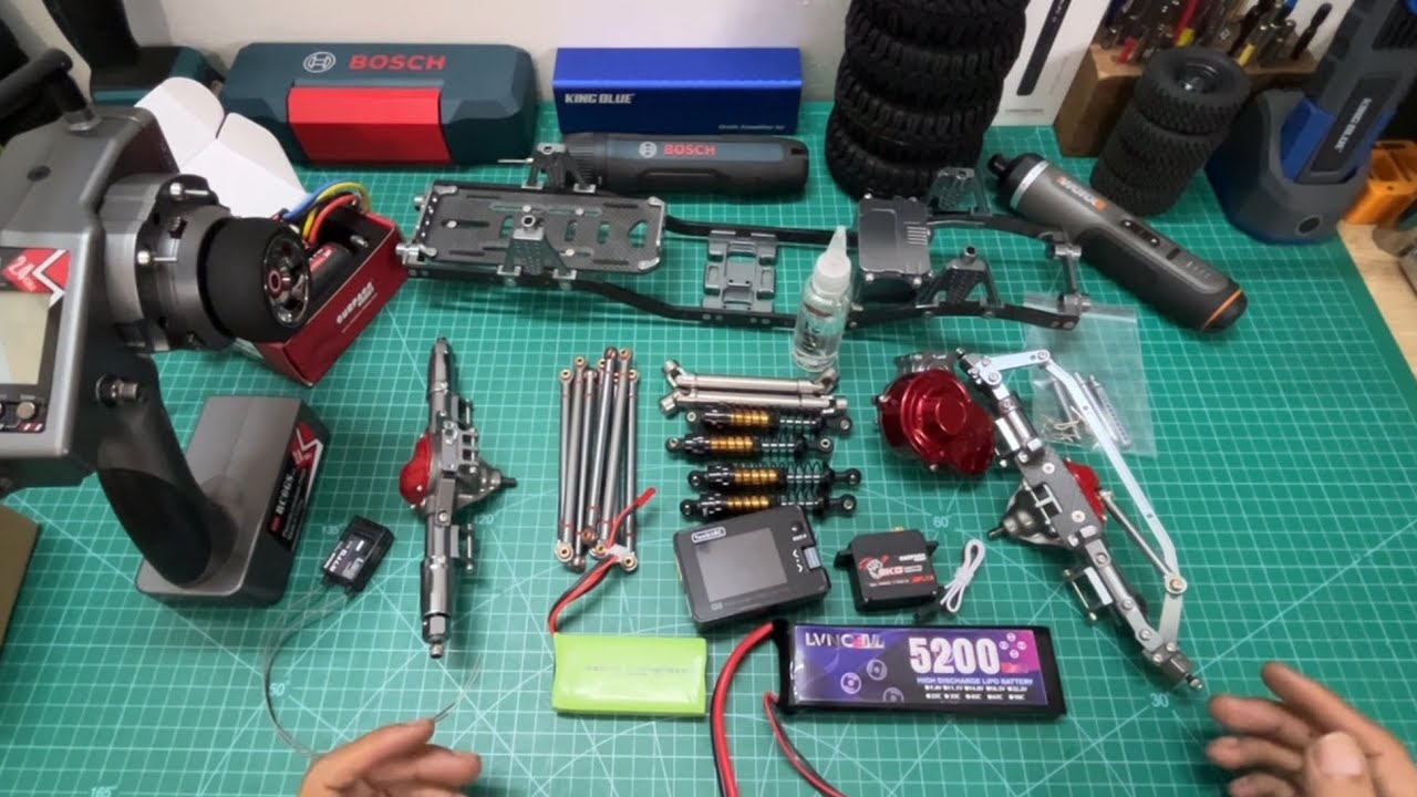 Lắp Ráp Xe Điều Khiển SCX10 Bằng Linh Kiện Mua Trên Shopee | Phần 1 Lắp Ráp Khung Gầm