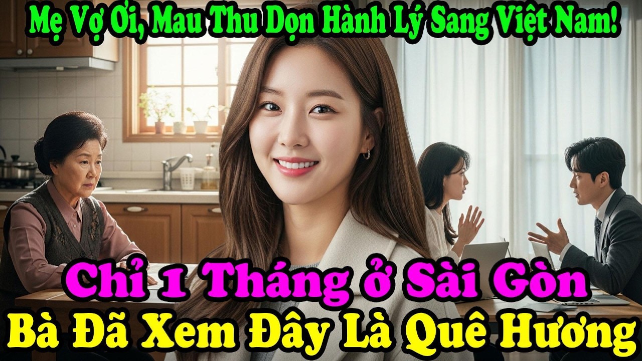 “MẸ ƠI, THU DỌN HÀNH LÝ SANG VIỆT NAM!”TỪ MỸ SANG SÀI GÒN CHỮA BỆNH, 1 THÁNG SAU BÀ MUỐN Ở LẠI LUÔN.