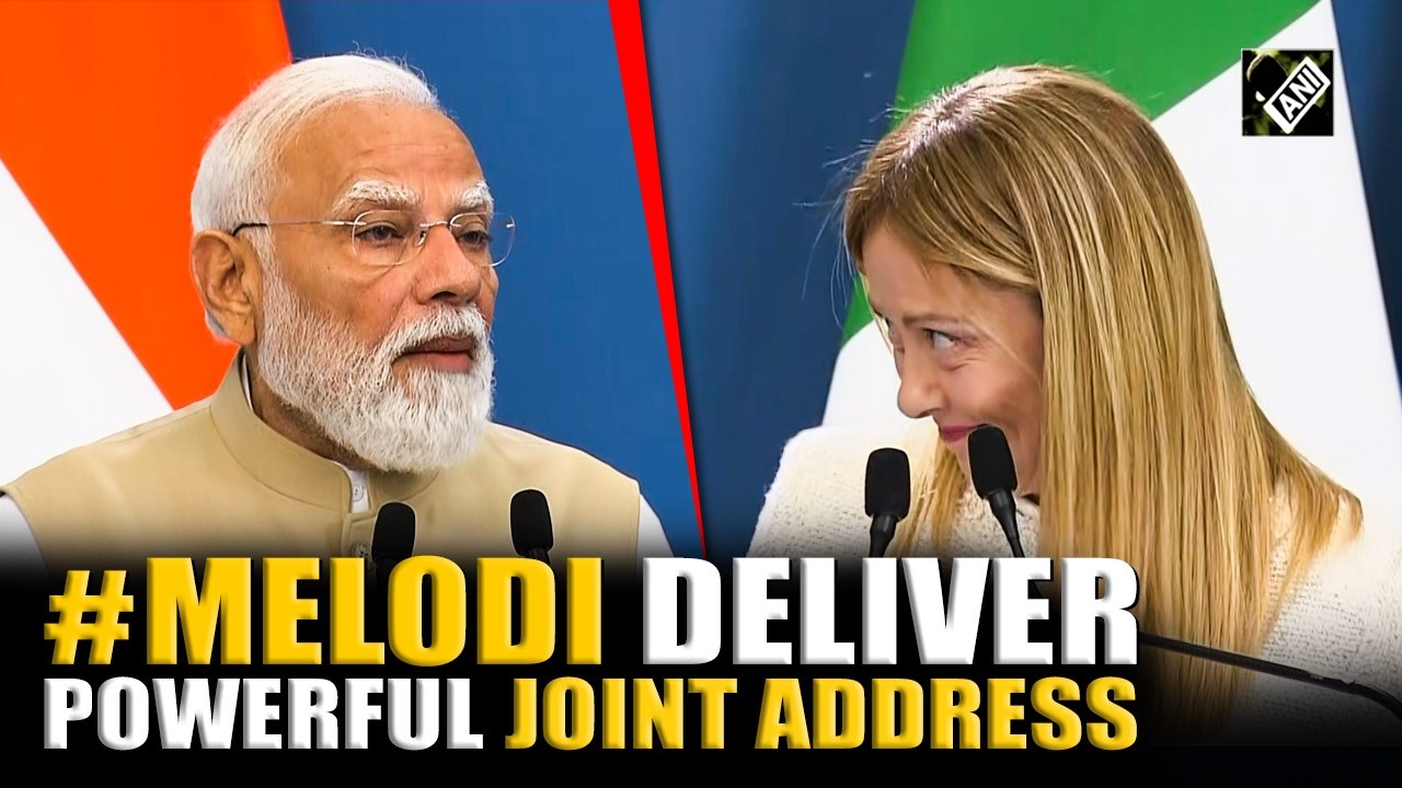 &ldquo;India & Italy are closer than ever&rdquo;: PM Modi & Meloni deliver powerful joint address | #Melodi