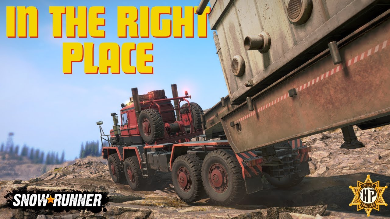 PLAD 450 - Transporting Construction Rig Semi-Trailer To The Silver Quarry | SnowRunner