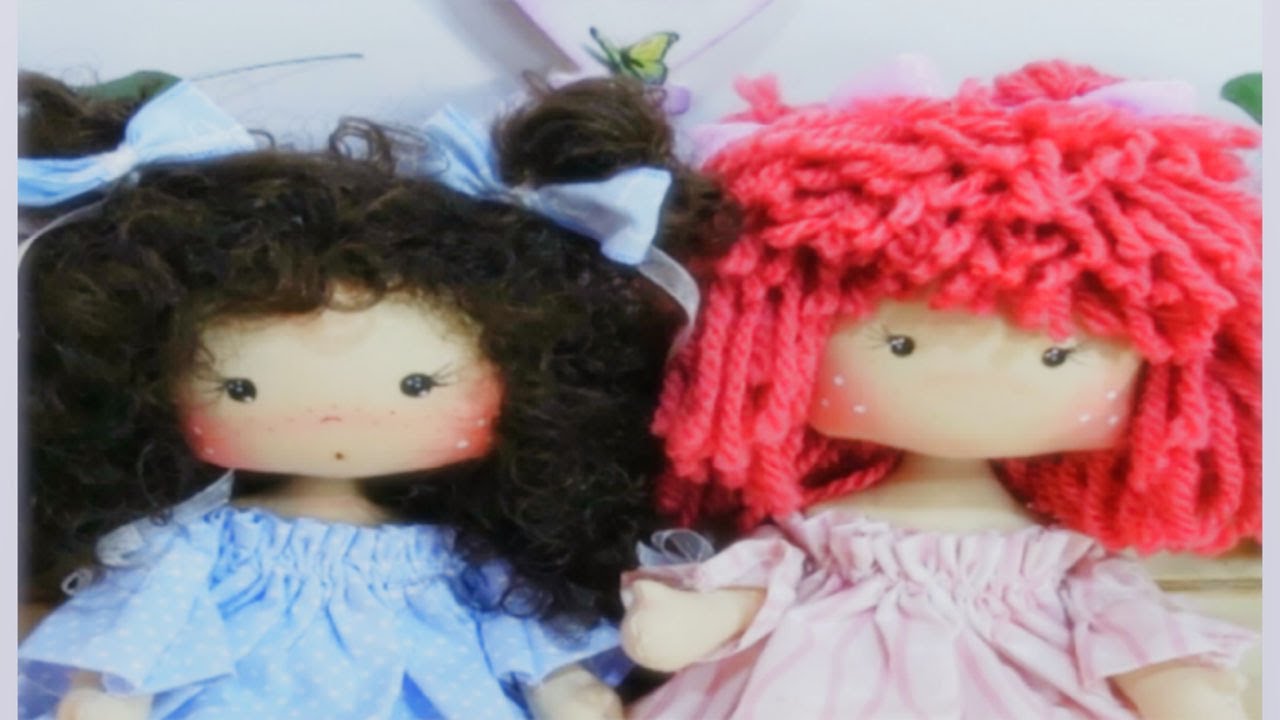 Mu&ntilde;eca de tela muy f&aacute;cil Low cost Iris y Gala