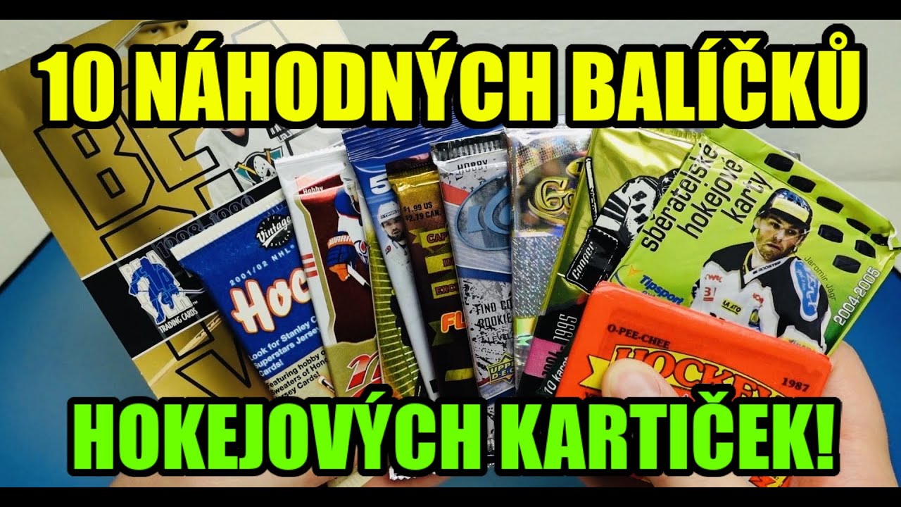 Letošní TOP balíčky?! 😮 10 NÁHODNÝCH BALÍČKŮ HOKEJOVÝCH KARTIČEK! Hokejové karty NHL! Pack break!