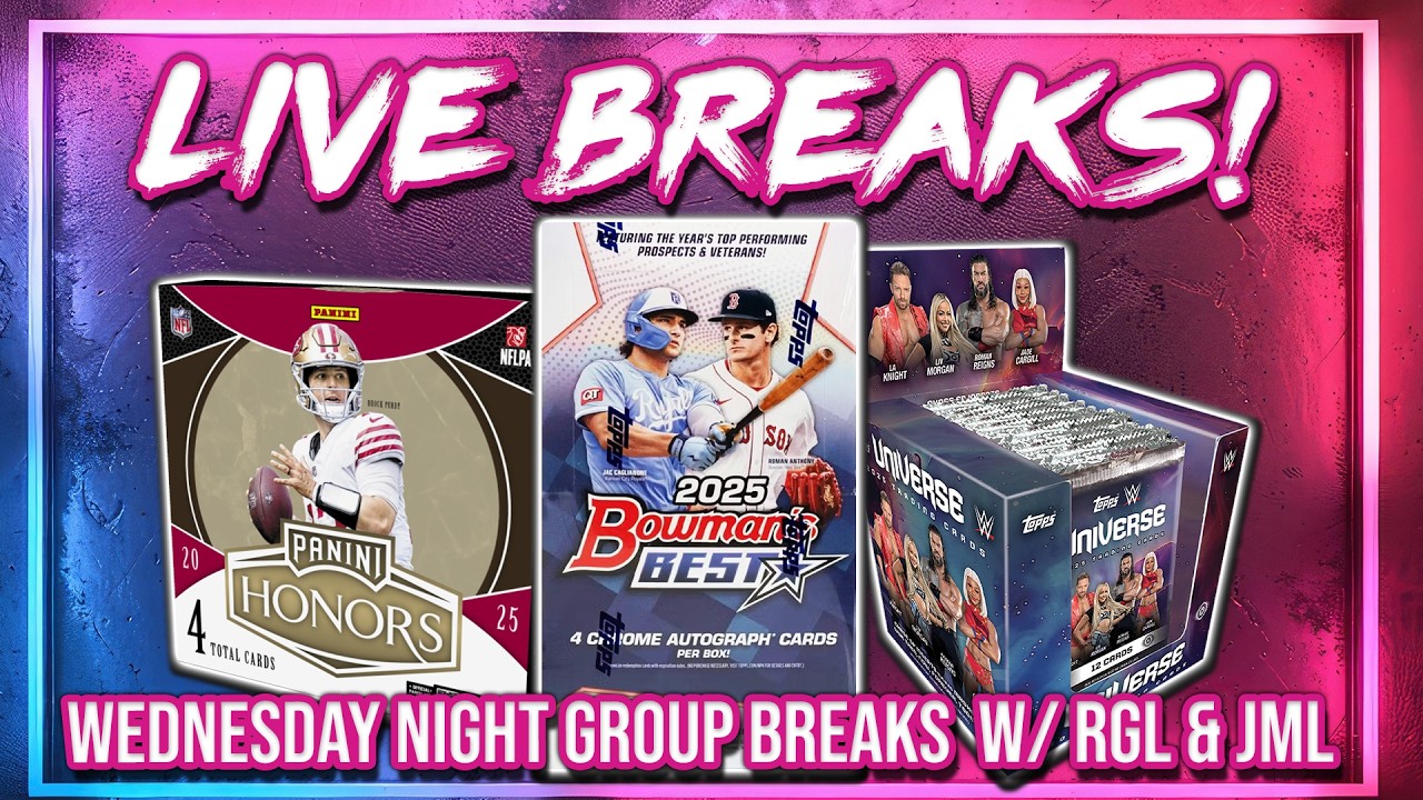 WEDNESDAY NIGHT BREAKS! | Bowman's Best Release Day + Honors NFL + WWE & More (RGL #5147 - 5189 )