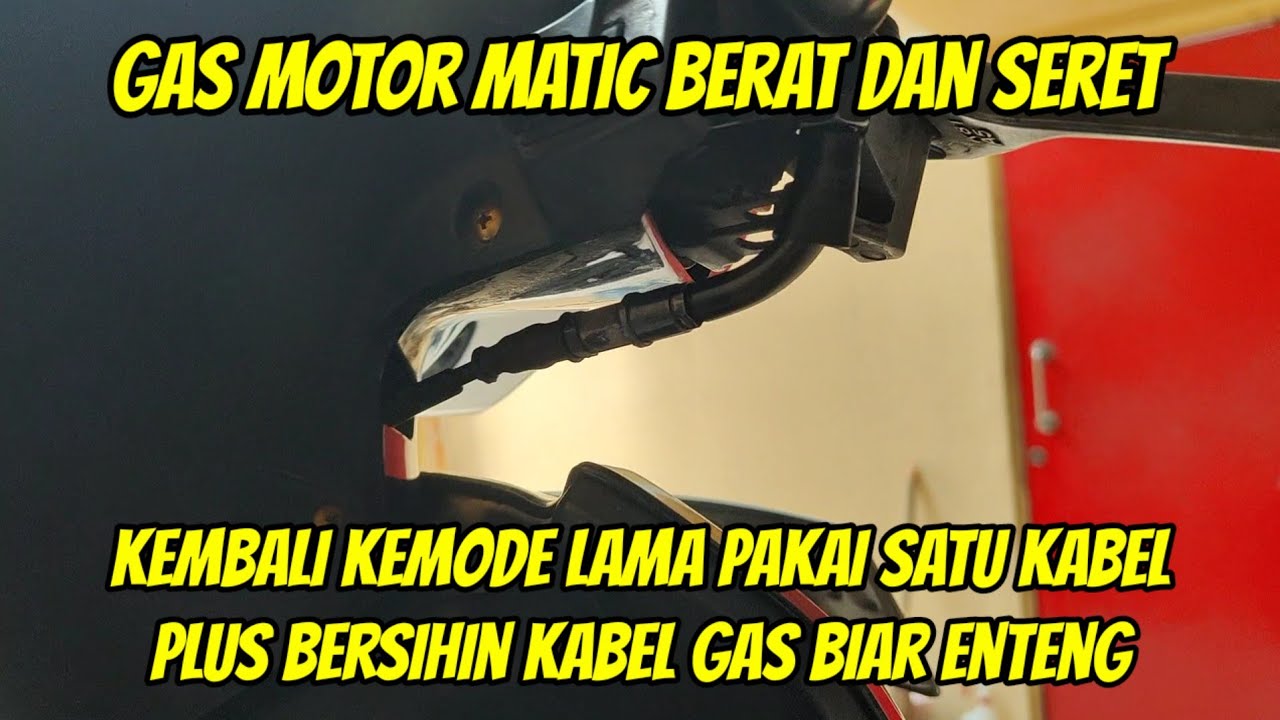 Gas Berat Lepas Gas Gak Mau Balik Part.2 | Cara Bersihin Kabel Gas #kabelgas #gasberat #beat #vario