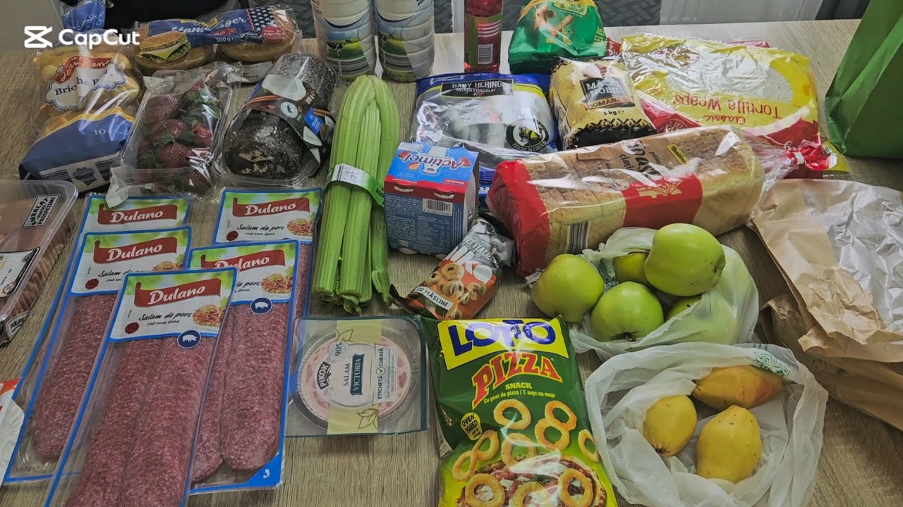 Cumpărături alimentare din Lidl /gama Deluxe