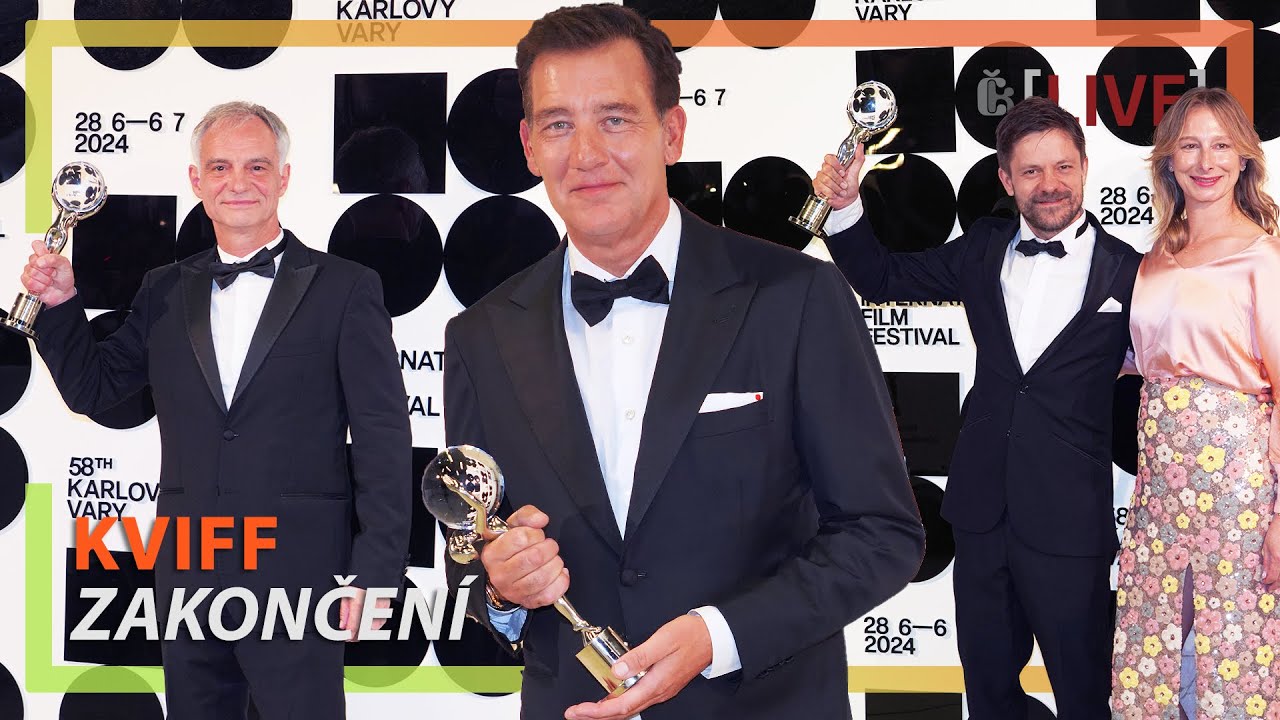 Červený koberec, Clive Owen, Jiří Mádl či Aňa Geislerová a vítězové na zakončení 58. KVIFF