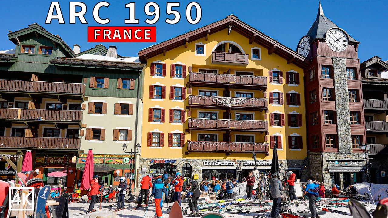 Les Arc 1950 | A Pictureque Alpine Snow Village in Savoie France | A True Winter wonderland 4K 60p
