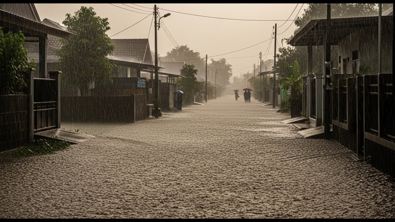 Wild Indonesian Storm 🌩️ Extreme Thunder & Rain for Insomnia Relief