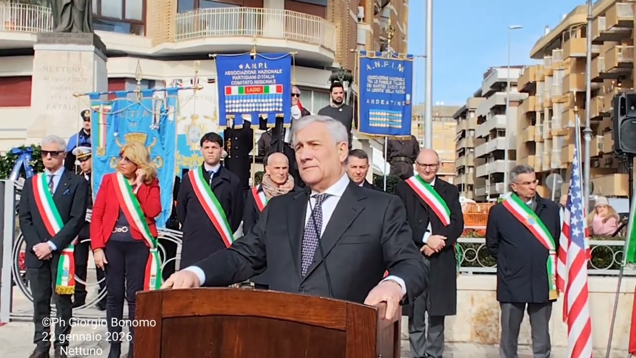 Interventi in ricordo dello Sbarco alleato Anzio Nettuno....Nettuno 22 gennaio 2026