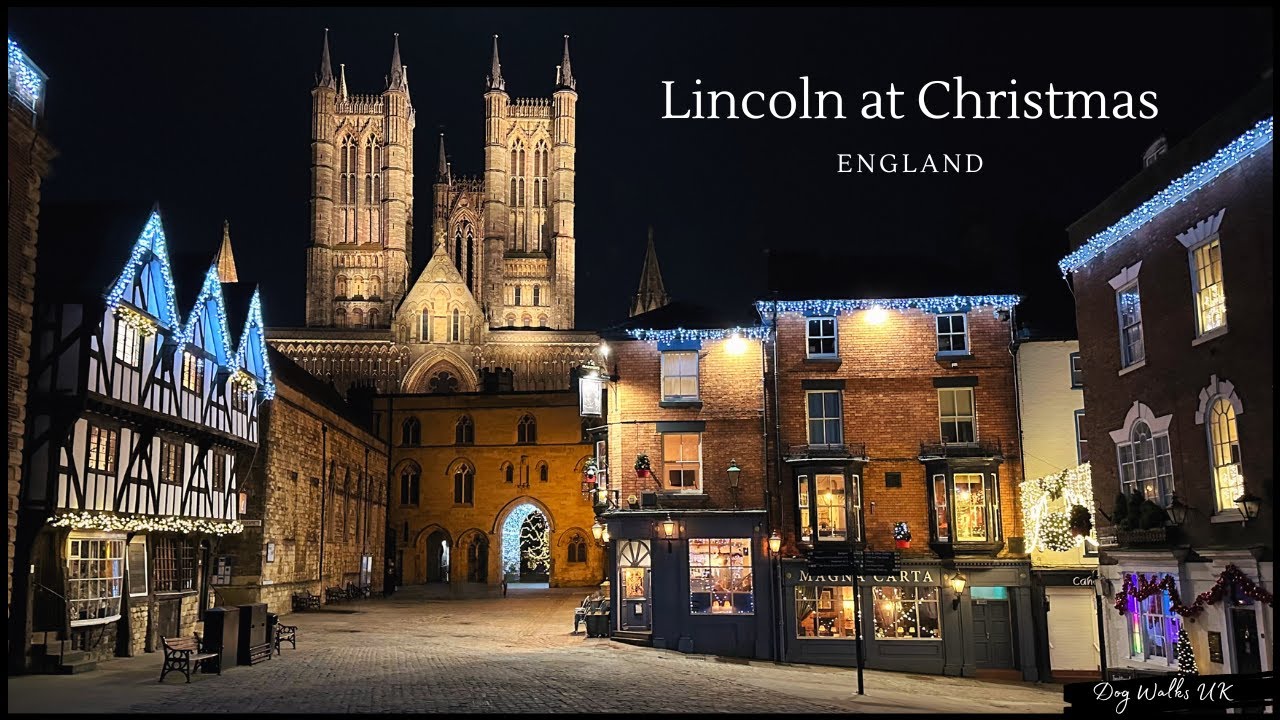 A Walking Tour of Lincoln at Christmas︱England︱4K