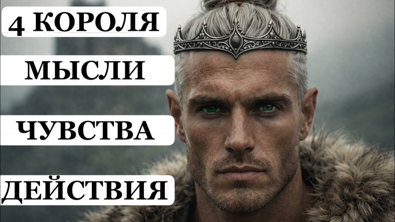 ТАРО Расклад онлайн 4 КОРОЛЯ 👑 МЫСЛИ, ЧУВСТВА И ДЕЙСТВИЯ 🔮 