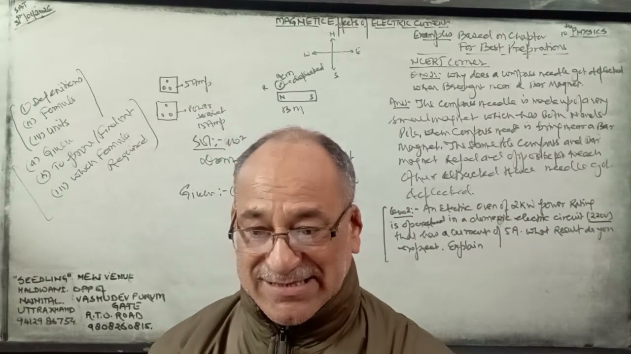 Magnetic Effects of electric Current,10th Physics(2025-26)NCERT Corner,Q 2 An Electric oven of 2 kw.