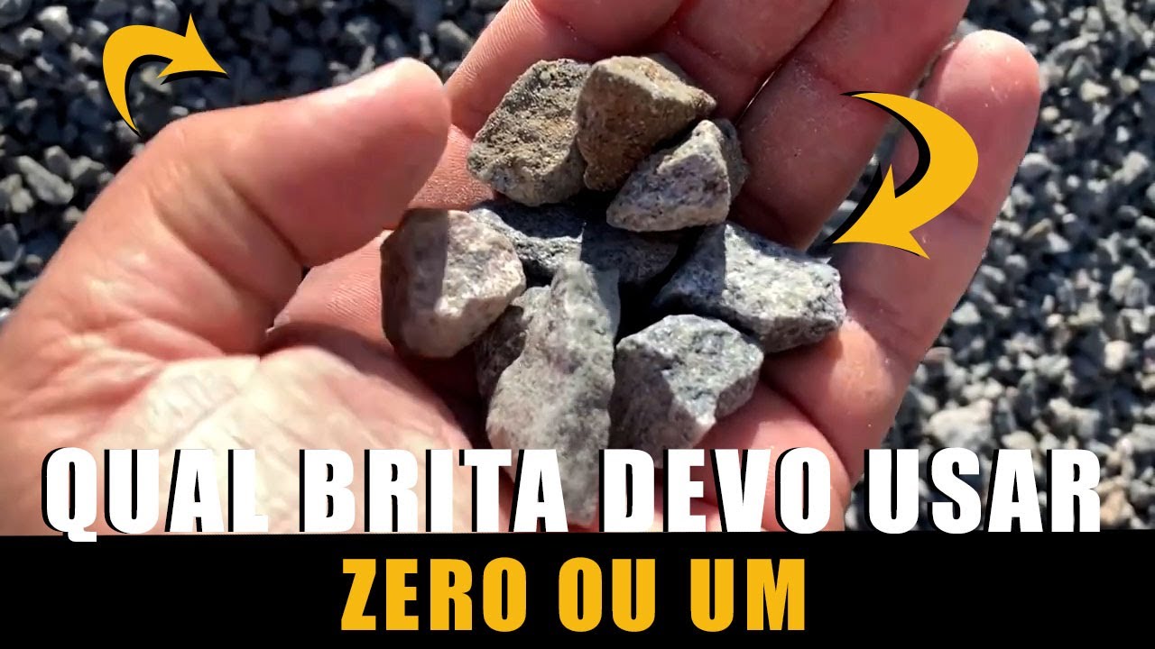 Qual brita devo usar ? zero ou um