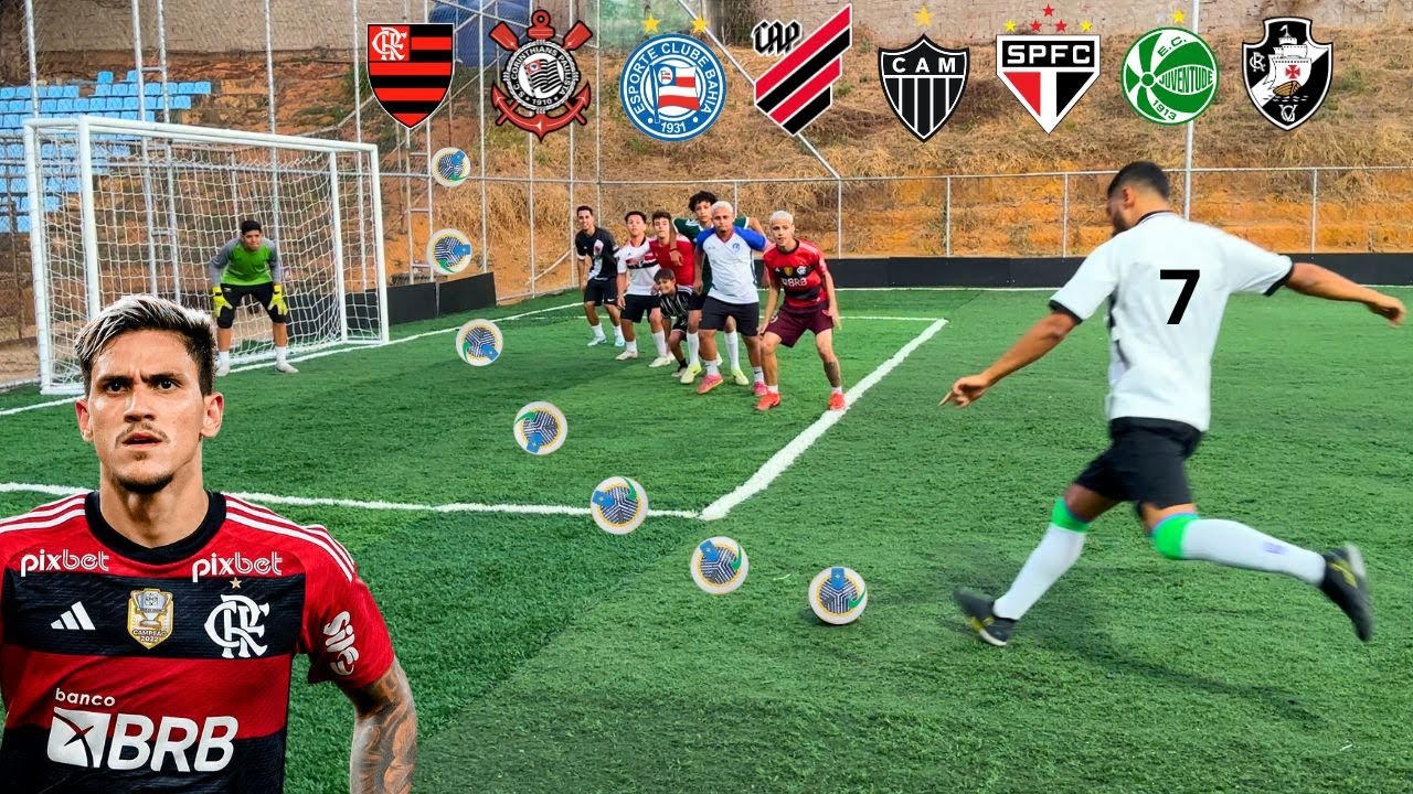 DESAFIO COPA BRASIL DE CRUZAMENTO NA AREA! QUEM FEZ MAIS GOLS DE CABEÇA?