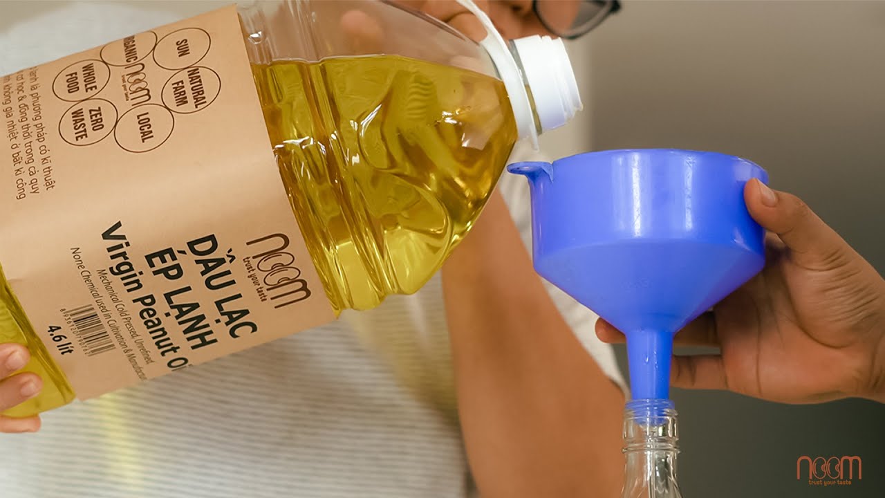 QUY TRÌNH SẢN XUẤT DẦU LẠC ÉP LẠNH NOOM