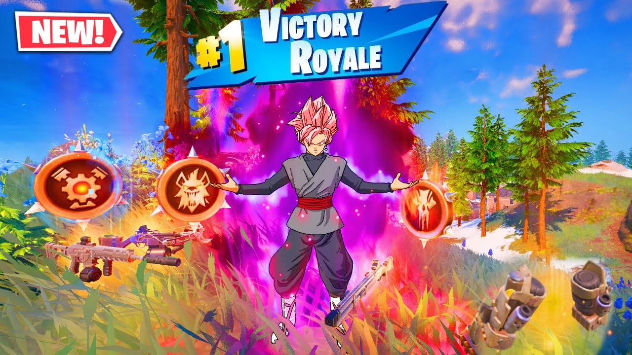 GOKU BLACK vs 3 MEDALLIONS & MYTHIC’S CHALLENGE (Fortnite Chapter 5 Season 3)