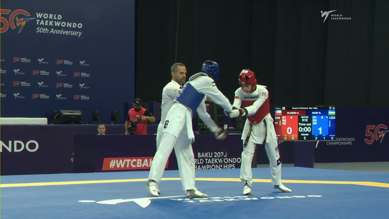 312 R32 Men  63kg UZB ISAEV B  CHI OLIVERO C