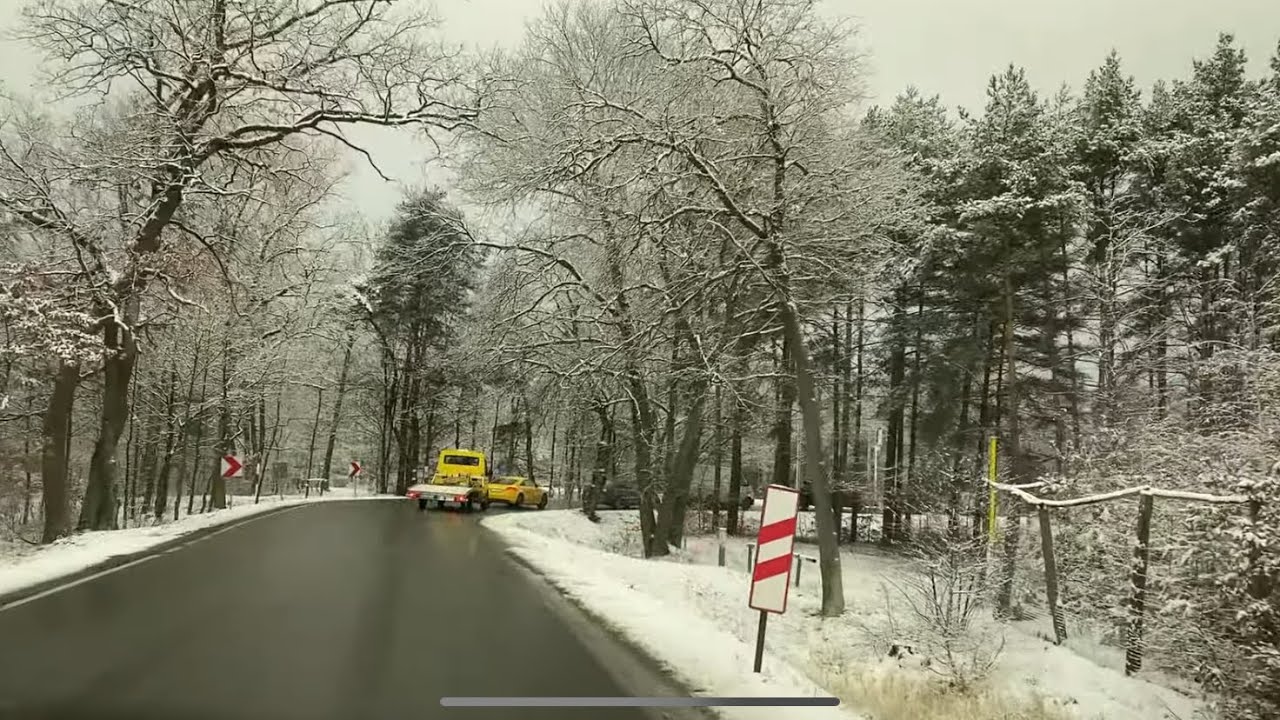 First Snow Magic in Warsaw: A 4K Driving Adventure 🌨️🚗