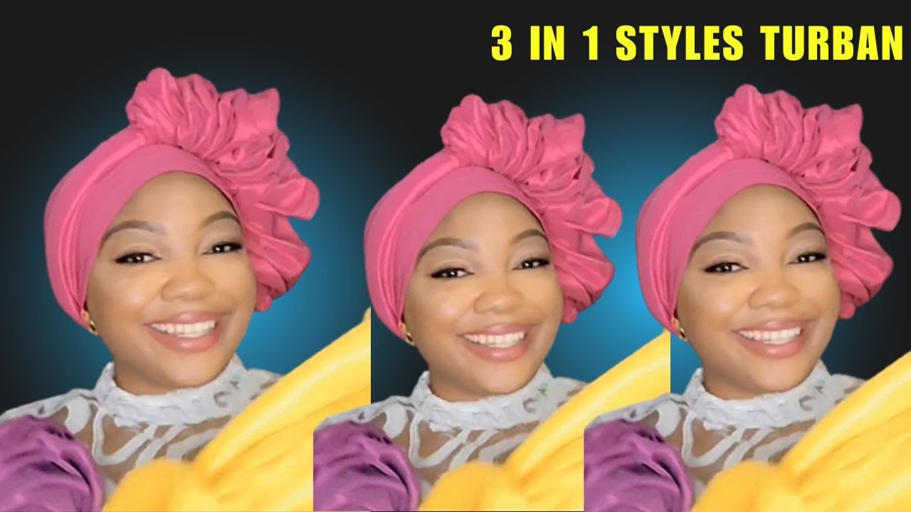Beautiful 3-in-1 Side Ruffle Turban Cap | Full DIY Tutorial