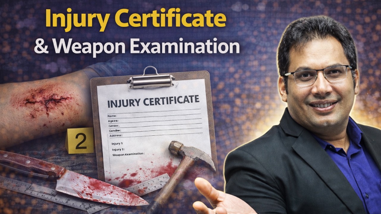Injury Certificate & Weapon Examination