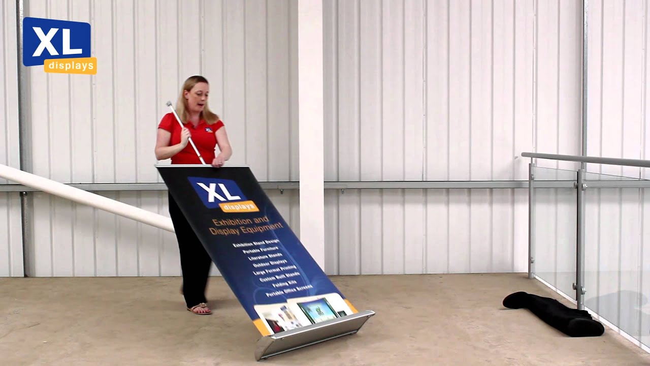 Roller Banners | How to put up your pull up roller banner stand display by XL Displays