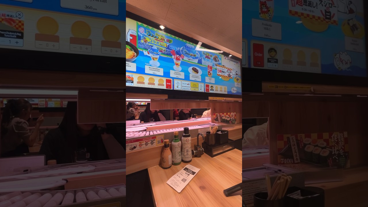 New fun sushi experience at Sushiro in Shinjuku #japan #sushiro