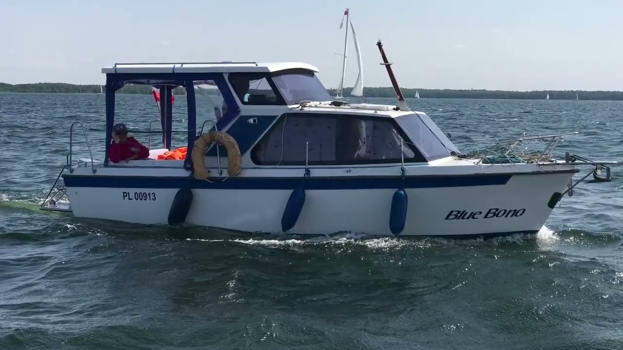 Traveling Onedin 650 🛥️ m/y BLUE BONO @ Mamry Lake 🌊🌊🇵🇱