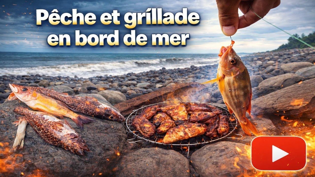 Petite partie pêche et grillade en bord de mer !!!